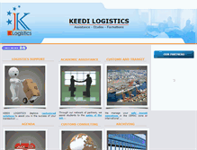 Tablet Screenshot of keedi-logistics.com